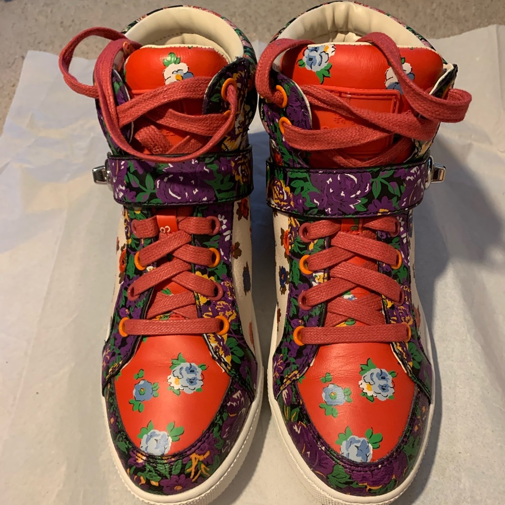 Coach Pembroke Tea Rose High Top Sneakers